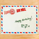 Air Mail Envelope Birthday