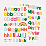 Colorful Alphabet Sticker Sheet