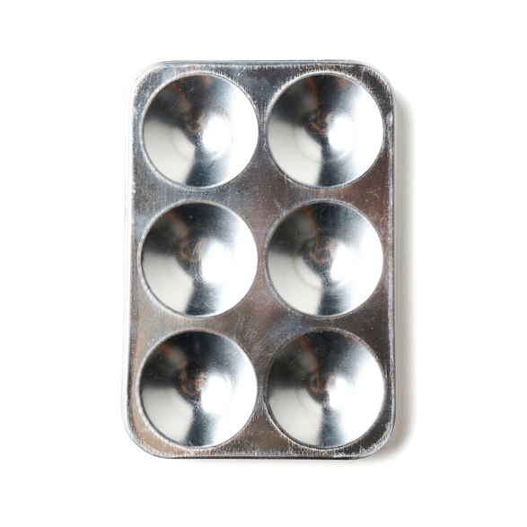 Aluminum Paint Palette: 6 Well