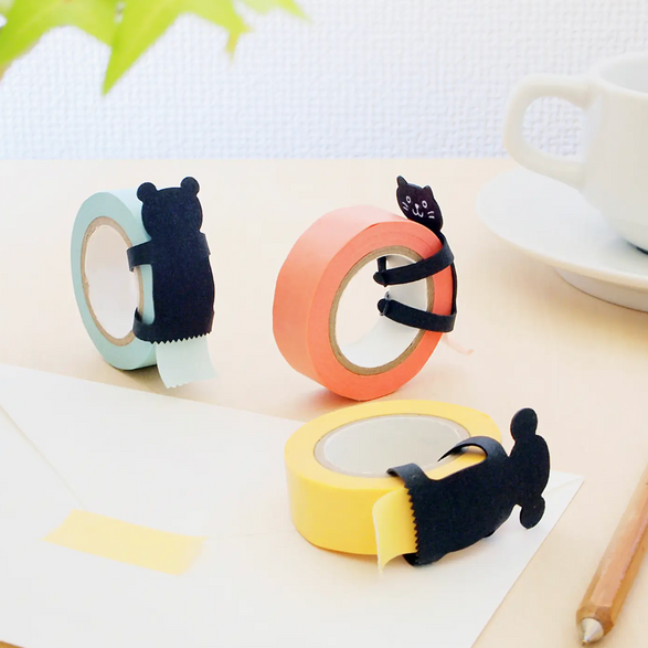 White Cat Washi Tape Dispenser