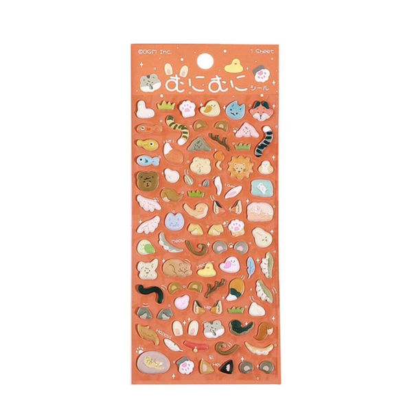Animal Puffy Sticker Sheet