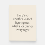 Another Year Figuring Out Dinner