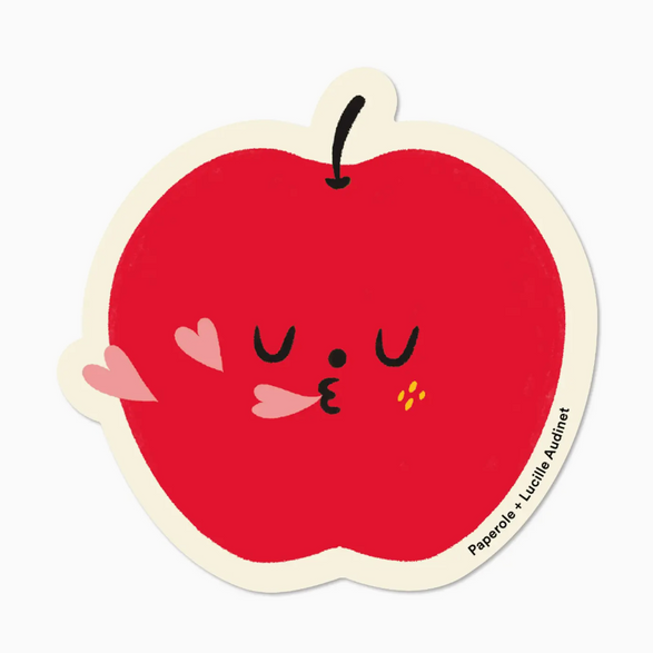 Apple Hearts Sticker