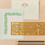 Art Nouveau Drawing Stencil