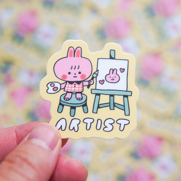Artist Bunny Sticker