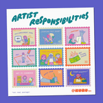 Artist Responsibilities Stamp Sticker Sheet