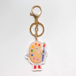 Paint Palette Friend Acrylic Keychain