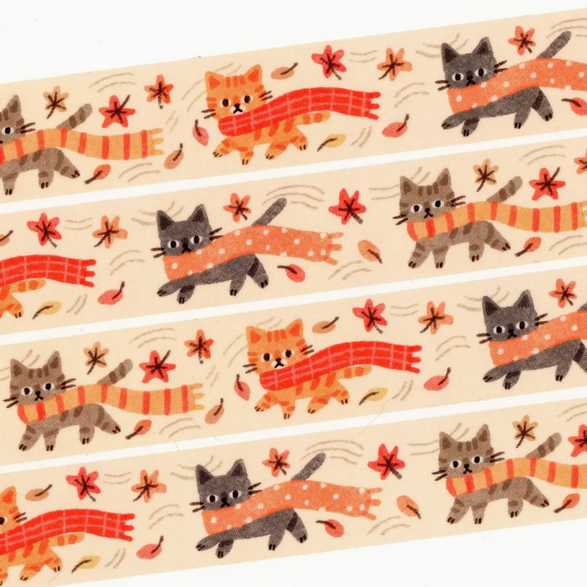 Autumn Cat Washi Tape (20mm)
