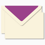 Crown Mill Notecard Set - Cream/Purple
