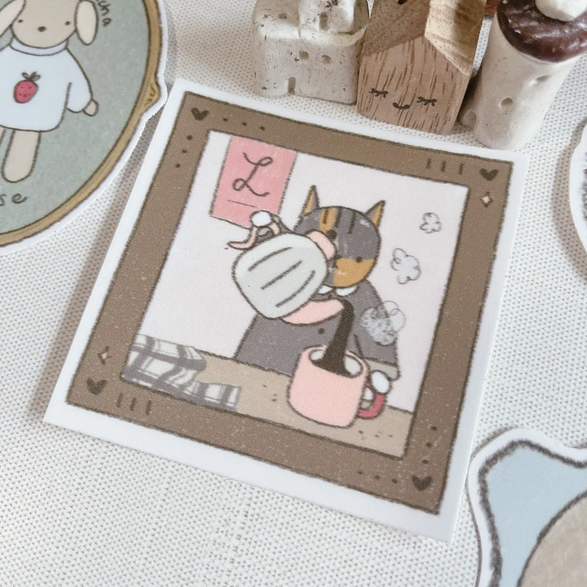 Barista Cat Sticker