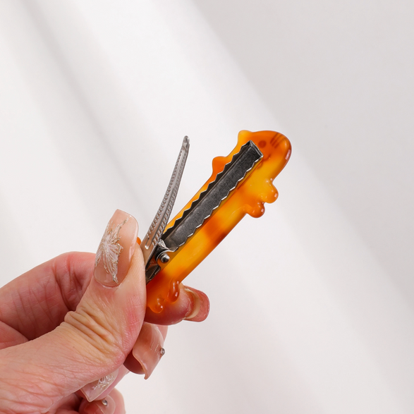 White Cat Barrette Hair Clip - Set of 2