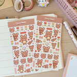 Bear Friends Sticker Sheet