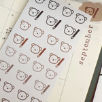 Bear Sticker Sheet