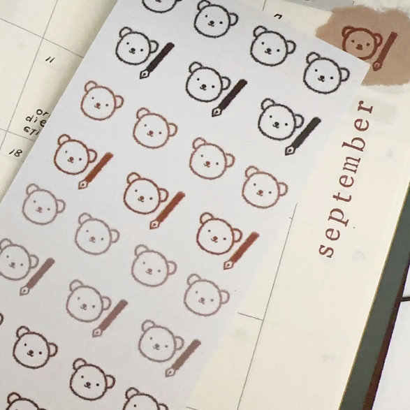 Bear Sticker Sheet