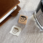 Bear Mug Wooden Stamp