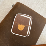 Chocolate Bear Notebook Sticker