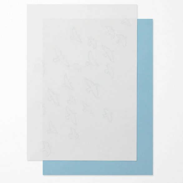 Midori Birds Fountain Pen Letter Pad