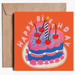 Happy Birthday Heart Cake