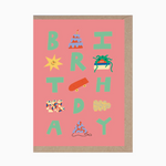 Pink Abstract Birthday
