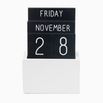 Small Black + White Perpetual Calendar