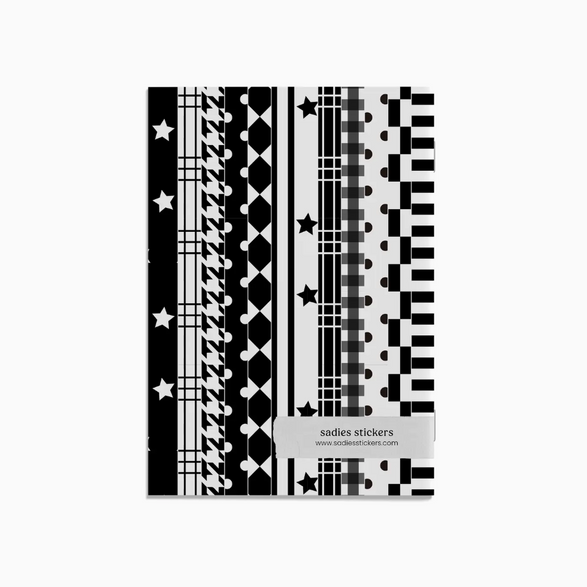 Black & White Scrapbook Paper Booklet