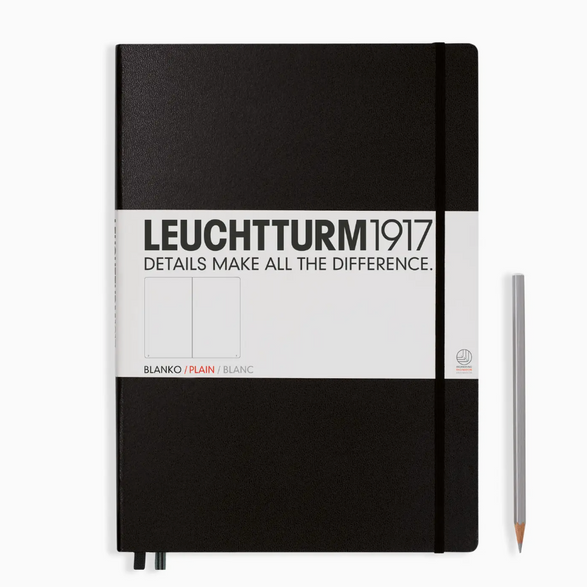 Leuchtturm Blank Notebook: Black (A4+) - 235 pages