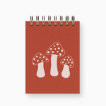 Blank Mini Notebook: Red Mushroom Trio