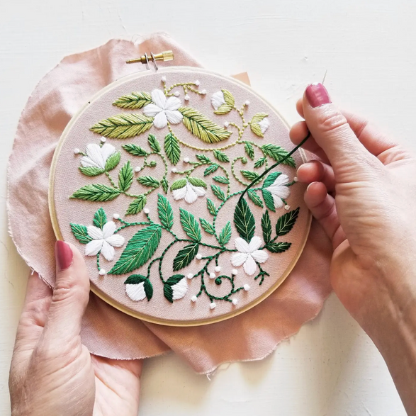 Embroidery Kit: Blissful Blooms