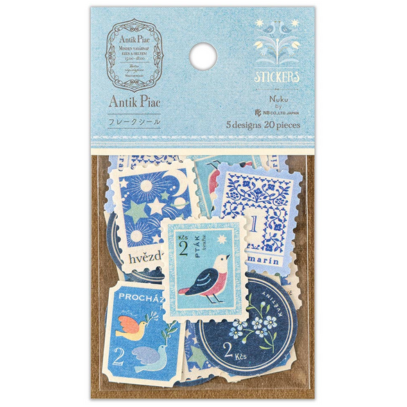 Blue Bird Sticker Flake Set