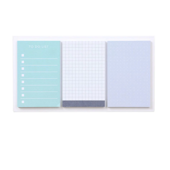 Blue To-Do List Folding Sticky Note Set