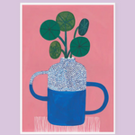 8.5x11.5 Art Print: Blue Vase