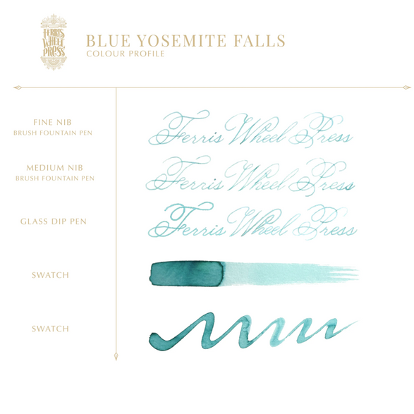Fountain Pen Ink (38ml) -  Blue Yosemite Falls