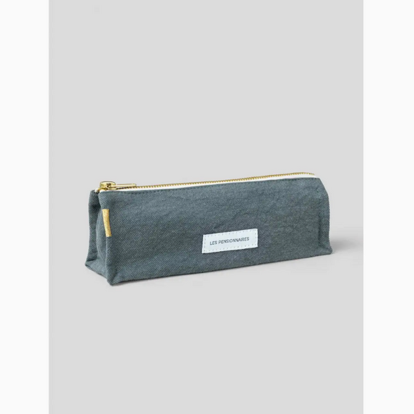 Blue Cotton Canvas Pen Pouch