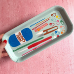 Blue Crochet Trinket Dish