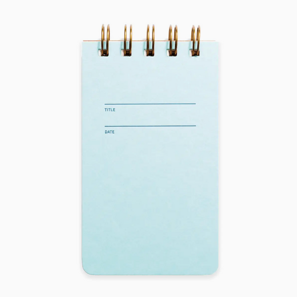 Lined Reporter Notebook: Blue