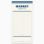Blue Market Shopping List Notepad