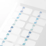 Blue Midori Index Labels - Set of 48