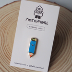 Blue Pencil Enamel Pin