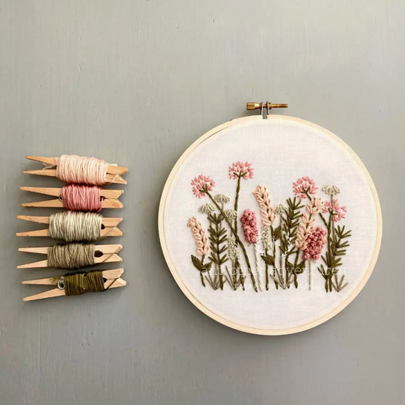 Embroidery Kit: Blush Meadow