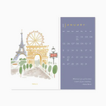 2025 Bon Voyage Postcard Calendar