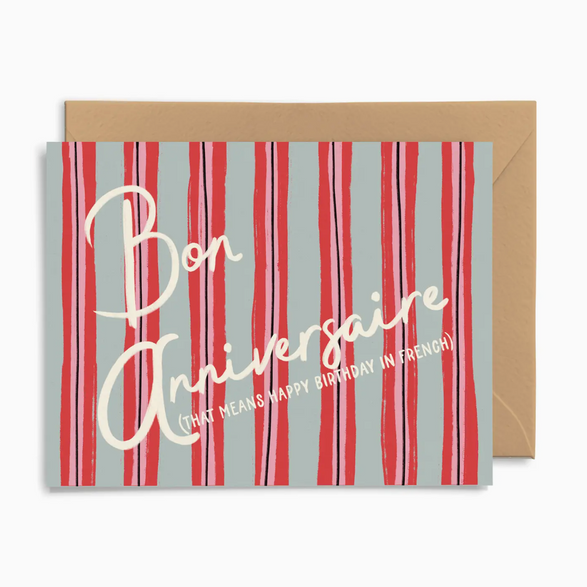 Bon Anniversaire Stripes
