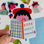 Book Addict Sticker