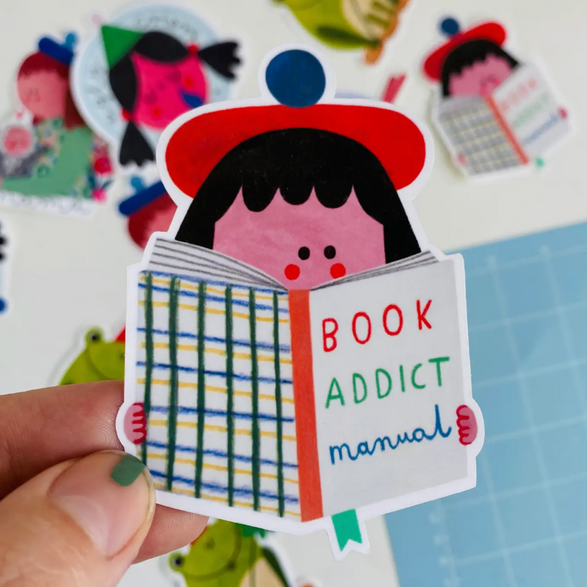 Book Addict Sticker