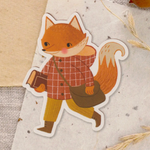 Bookish Fox Sticker