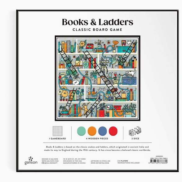 Books and Ladders Board Game
