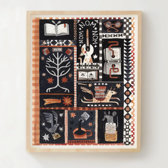 8x10 Art Print: Book World