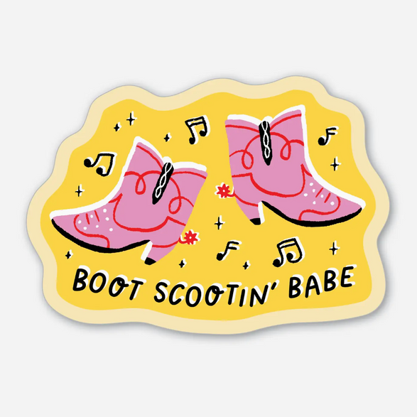 Boot Scootin' Sticker