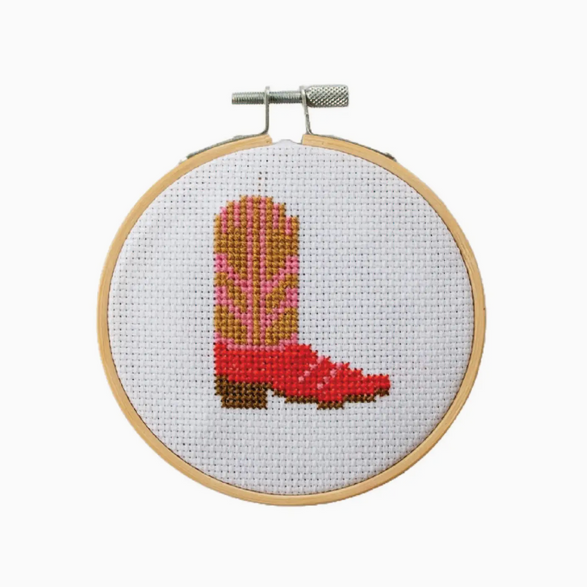 Cross Stitch Kit: Cowboy Boot