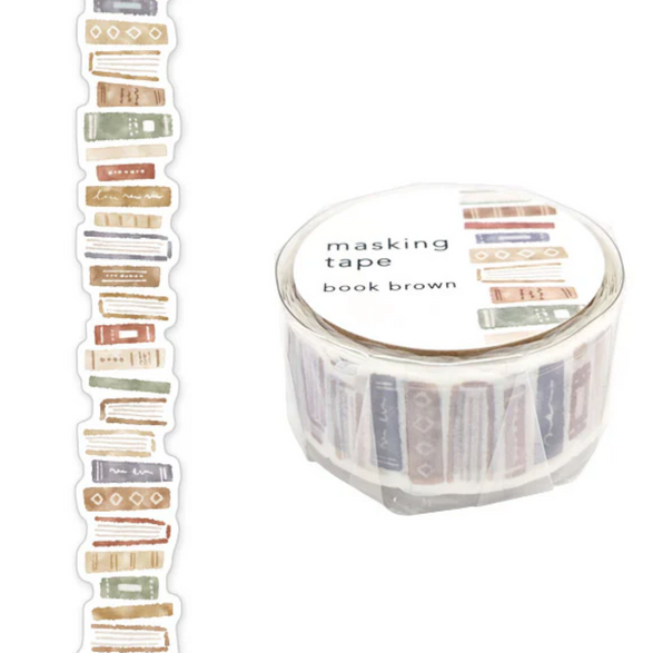 Brown Books Washi Tape (18mm)