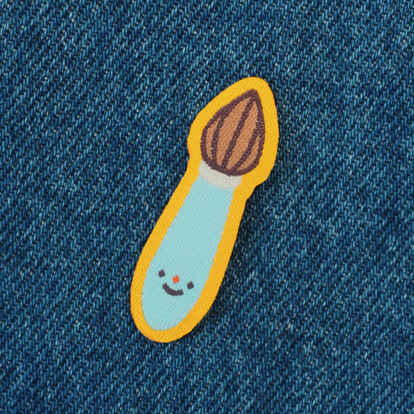 Paint Brush Iron On Patch